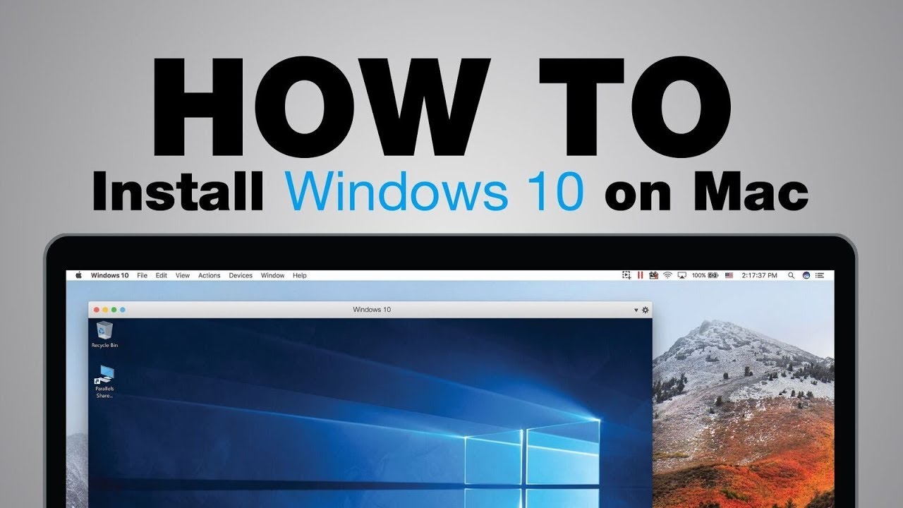 install windows 10 for mac